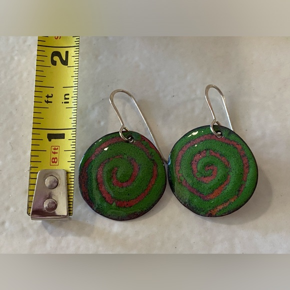 Fun Enameled Earrings - Picture 4 of 6